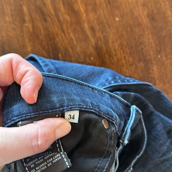 7 for all mankind men’s luxe performance the straight jeans size 34 worn once - Picture 4 of 7